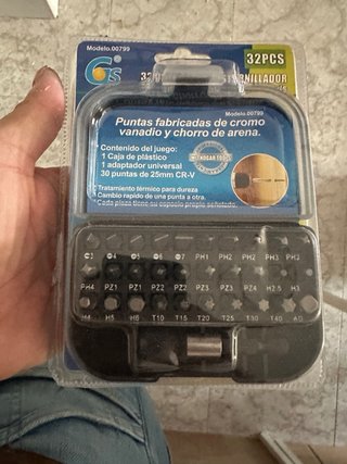 REBAJADO!Set de Puntas Destornillador de 31 Piezas