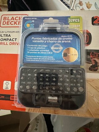REBAJADO!Set de Puntas Destornillador de 31 Piezas
