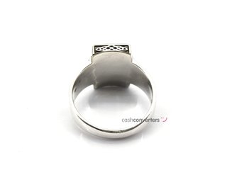 sello plata 925mm con piedra con cuarzo