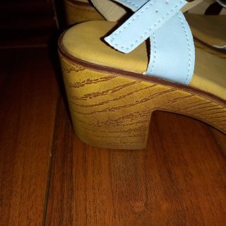 Sandalias cómodas azul celeste