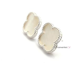 pendientes plata 925mm con piedra con nacar