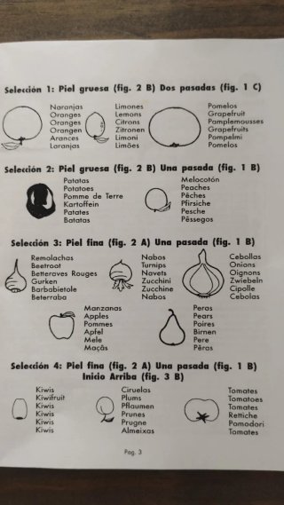 Pelador eléctrico de frutas