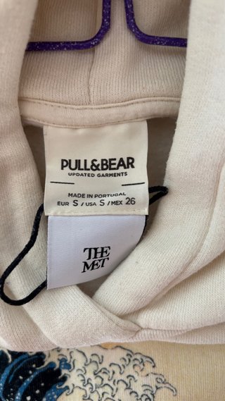 Sudadera con capucha La Gran Ola beige