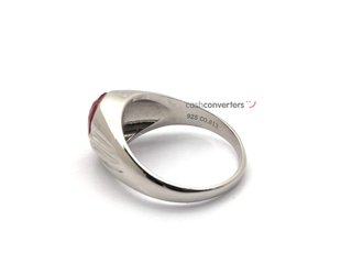 sello plata 925mm con piedra con circonita