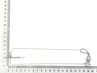 gargantilla plata 925mm con piedra con circonita 22cm