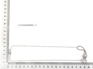 gargantilla plata 925mm con piedra con circonita 22cm