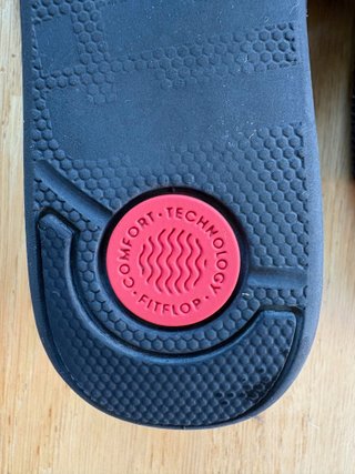 FitFlop Sandalias Plataforma Glitter Negro