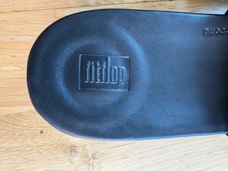 FitFlop Sandalias Plataforma Glitter Negro