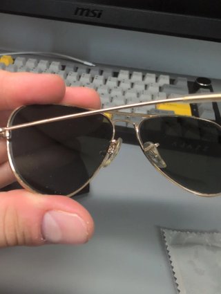 Gafas Ray-Ban Aviator Doradas Niños