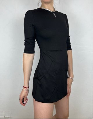 Bershka Mono Falda Negro Talla S