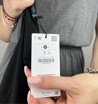 Bershka Mono Falda Negro Talla S