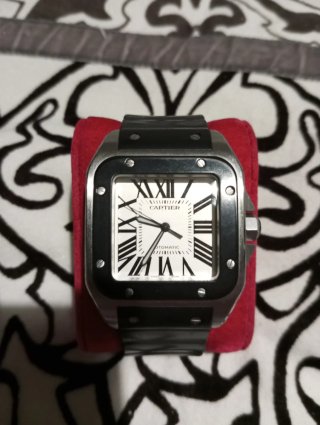 Cartier santos 100 xl caucho.
