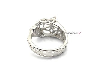 sortija plata 925mm con piedra con circonita