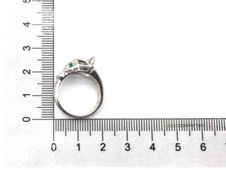 sortija plata 925mm con piedra con circonita
