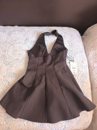 Vestido Midi Zara marrón