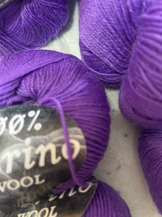 10 gomitoli lana Merino viola 50gr
