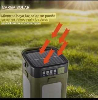 NUEVA!Lámpara-linterna led solar,camping multiusos