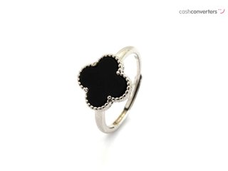anillo plata 925mm con piedra con malaquita,nacar,onix