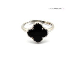 anillo plata 925mm con piedra con malaquita,nacar,onix