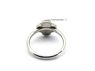 anillo plata 925mm con piedra con malaquita,nacar,onix