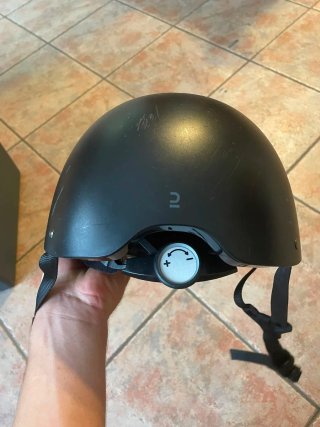 Casco Hípica Fouganza Talla L Negro