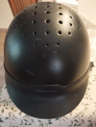 Casco Hípica Fouganza Talla L Negro