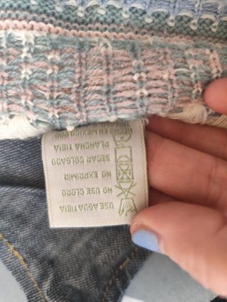Chaleco de punto multicolor talla única