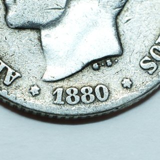 Moneda 50 céntimos Plata 1880 Alfonso XII