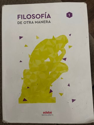 Filosofía 1, primer curso de bachillerato