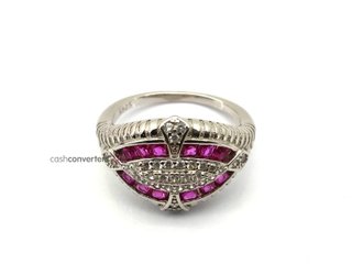 sortija plata 925mm con piedra con circonita