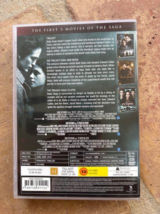 Pack 3 Películas Crepúsculo DVD