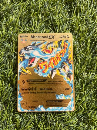 Carta Pokémon Mega Charizard EX Dorada