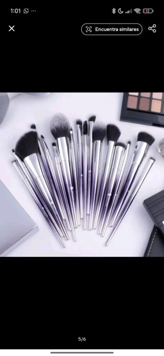 Set de brochas y pinceles Ducare Morado/Plata