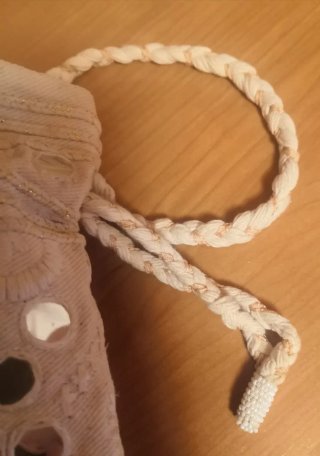 Bolso de tela bordado con espejos Sfera