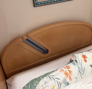 Cama color haya de 1,05x 2,00 m