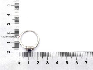sortija plata 925mm con piedra con circonita