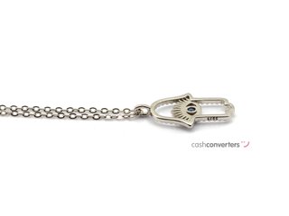 gargantilla plata 925mm con piedra con circonita 22cm