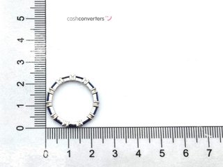 sortija plata 925mm con piedra con circonita