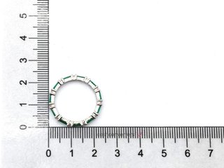 sortija plata 925mm con piedra con circonita