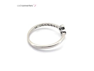sortija plata 925mm con piedra con cuarzo