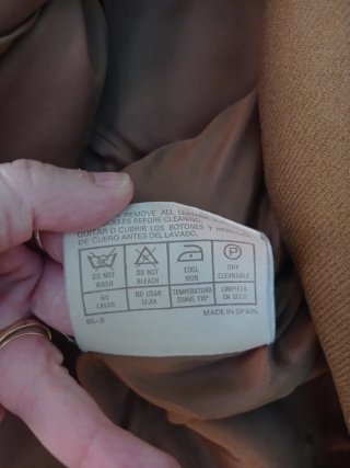 Americana vintage Burberrys marrón
