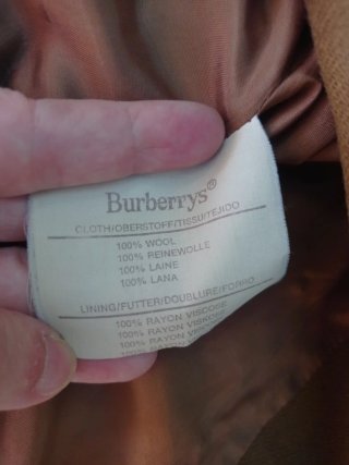 Americana vintage Burberrys marrón