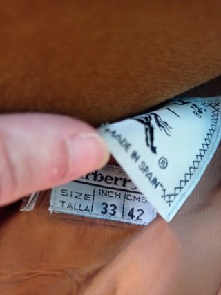 Americana vintage Burberrys marrón