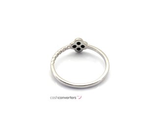 sortija plata 925mm con piedra con cuarzo
