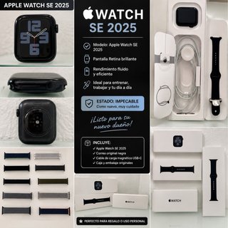 Apple Watch SE 2025 GPS 40mm Negro Espacial
