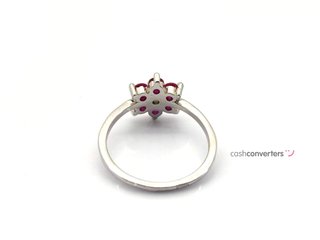 sortija plata 925mm con piedra con circonita