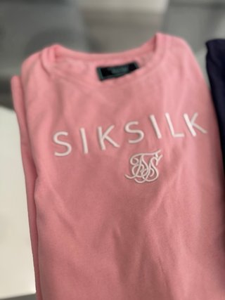 2 Camisetas SikSilk Azul y Rosa