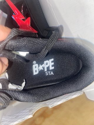 BAPE Air Force 1 Bapesta Negro Rojo