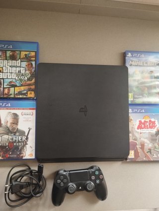 Consola PS4 Slim Sony Negra