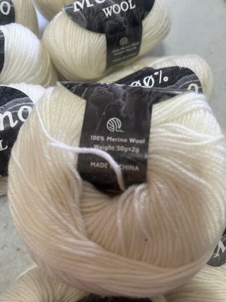 10 Gomitoli Lana Merino 50gr Panna